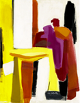 MARY ANN GLATFELTER - "RED BLOCK STRUCTURE"